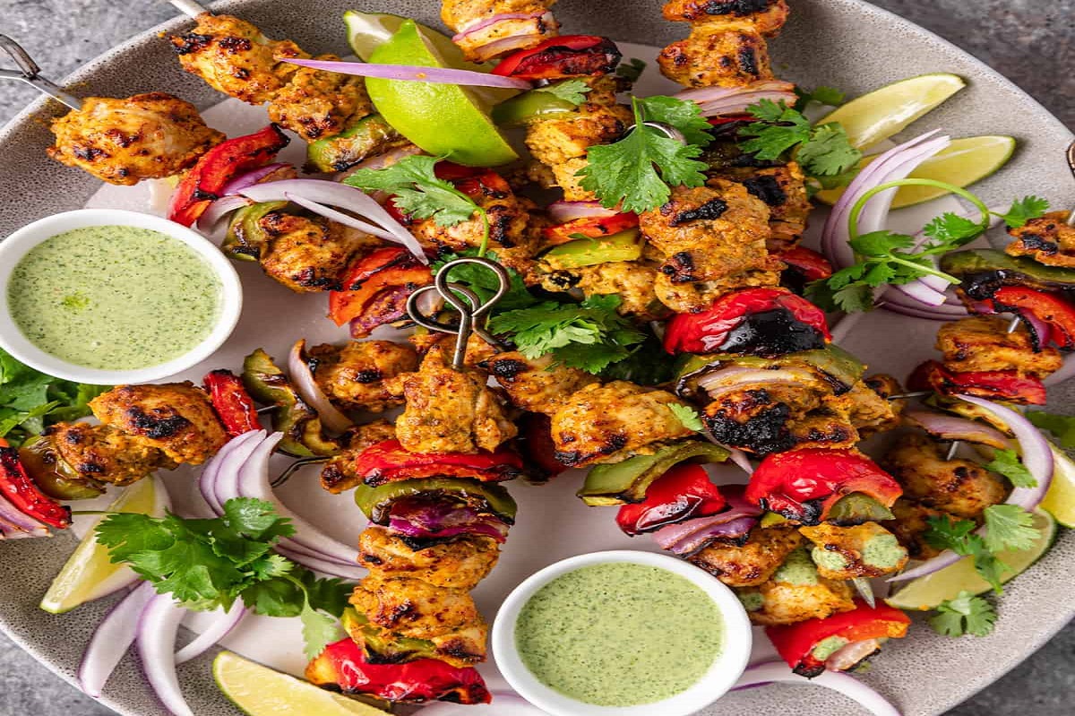 chicken tikka kebab square